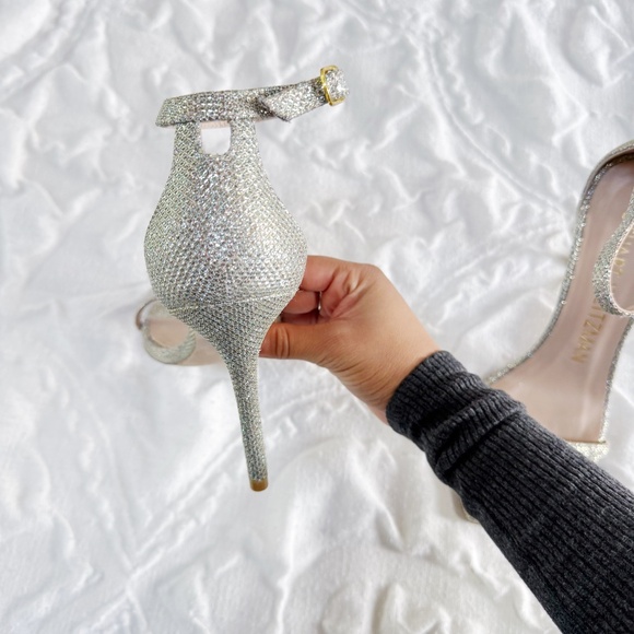 Stuart Weitzman Nudistcurve Ankle Strap Sandal Size 7 - Picture 7 of 9